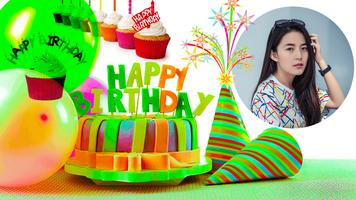 1 Schermata Birthday Photo Frame Editor