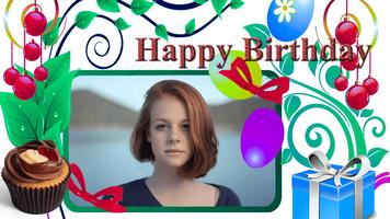 Birthday Photo Frame Editor capture d'écran 2