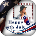 4th July GIF Photo Frame Zeichen