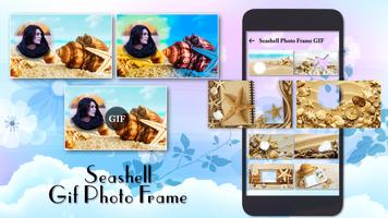 Seashell Photo Frame पोस्टर