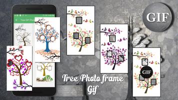 Tree Collage GIF Photo Frame E poster