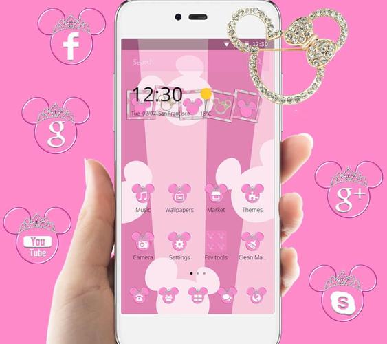 Android 用の ピンクのかわいいミニーの壁紙 Apk をダウンロード