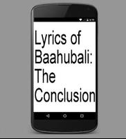 Baahubali 2 Lyrics Plakat