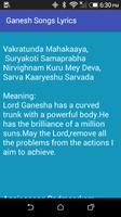 Ganesh Songs Lyrics screenshot 2