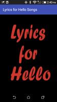 Lyrics for Hello Songs Affiche
