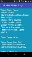 Lyrics For SPYder Songs screenshot 3