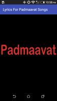 Lyrics For Padmaavat Songs Affiche