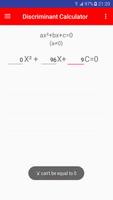 Discriminant Calculator تصوير الشاشة 3