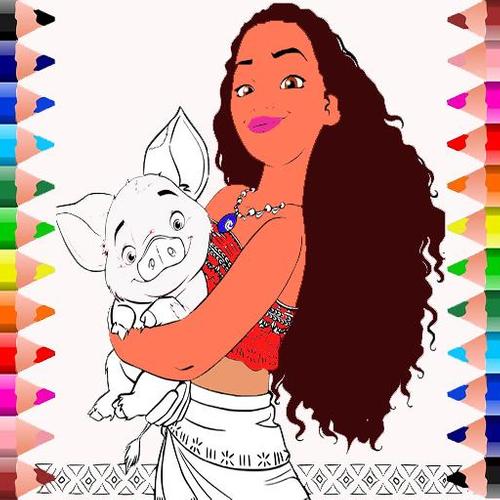Princess Moana Coloring Book For Android Apk Download Esta clase de dibujos son perfectos, ya que su estilo llena de vida. apkpure com