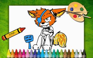 Foxy Coloring FNAF Paint capture d'écran 2