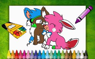 Mangle Coloring FNAF pintura imagem de tela 2