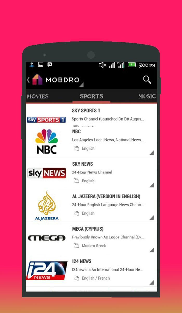 mobdro racing uk