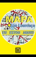 Mapa São Lourenço پوسٹر