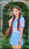 Hot Girls in School Uniform Affiche