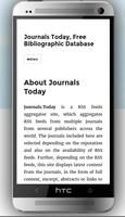 Journals Today Biblio Database Affiche