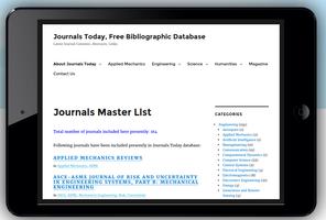 Journals Today Biblio Database ảnh chụp màn hình 1