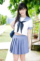 Cute High School Uniform Girl Wallpapers capture d'écran 3