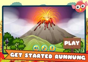 Hopping baby bird پوسٹر