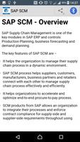 Learn SAP SCM capture d'écran 1