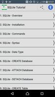 SQLite Tutorial Plakat