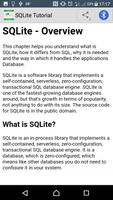 SQLite Tutorial 截图 1