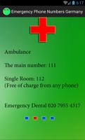 Emergency numbers. Germany syot layar 1