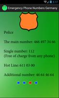 Emergency numbers. Germany تصوير الشاشة 2