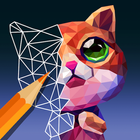 PolyGO - LowPoly Coloring book أيقونة