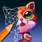 PolyGO - LowPoly Coloring book آئیکن