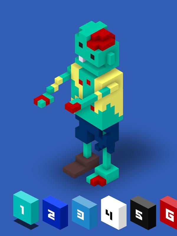 Color by Number 3D, Voxly - Unicorn Pixel Art for Android - APK Download