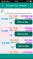 1 Schermata 4G Data Plan Pakistan