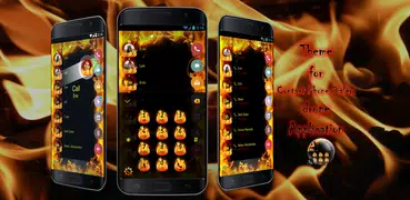 Theme Dialer Fire Flames