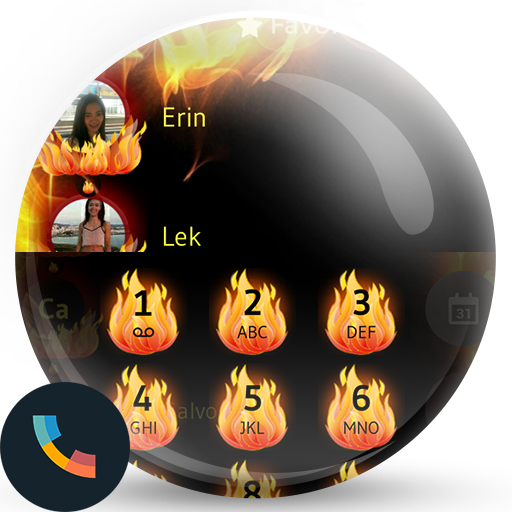 Theme Dialer Fire Flames