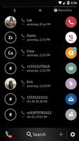 Theme Dialer Black White تصوير الشاشة 3