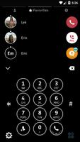 Theme Dialer Black White تصوير الشاشة 1