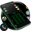 Theme Dialer Circle BlackGreen APK