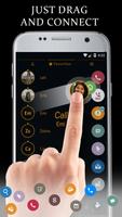 Theme Dialer CircleBlackOrange تصوير الشاشة 2
