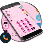 Theme Dialer Ribbon Black Pink icône