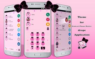 Theme Dialer Ribbon Black Pink Affiche