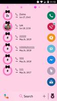 Theme Dialer Ribbon Black Pink تصوير الشاشة 3