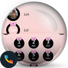 Bow Pink Contacts & Dialer icône