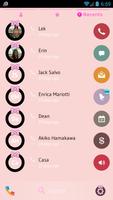 Bow Pink Contacts & Dialer capture d'écran 3