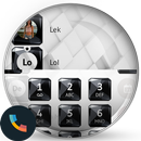Theme Dialer Black White Gems APK