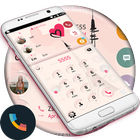 Glass Paris Phone Dialer Theme أيقونة