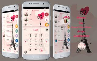 Poster Glass Paris Phone Dialer Theme