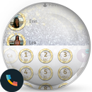 Theme Dialer GlitterGoldSilver APK