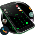 Flat Black Green Dialer Theme-icoon