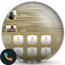 Theme Dialer Frame White Gold APK