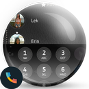 Theme Dialer Leather Black APK