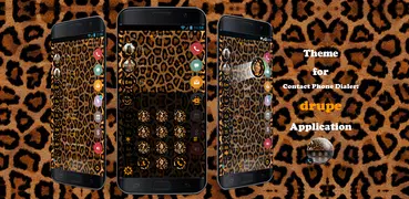 Theme Dialer Leopard Brown